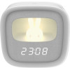 Forever Light Alarm clock with LED Bunny night light PURE FNL-06 AURORA white square