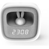 Forever Light Alarm clock with LED Bunny night light PURE FNL-06 AURORA white square