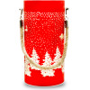 Forever Light Christmas glass Lantern FCL-10 red-gold L