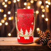 Forever Light Christmas glass Lantern FCL-10 red-gold L