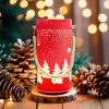 Forever Light Christmas glass Lantern FCL-10 red-gold L
