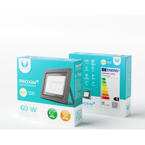 Forever Light Floodlight LED PROXIM II 10W |4500K| IP66