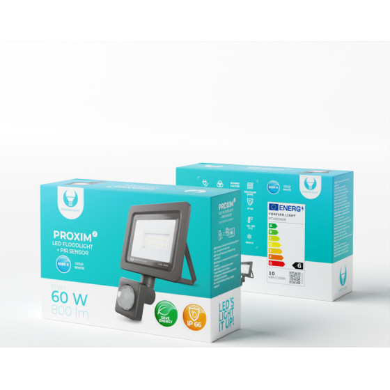 Forever Light Floodlight LED PROXIM II 10W |6000K| PIR IP66