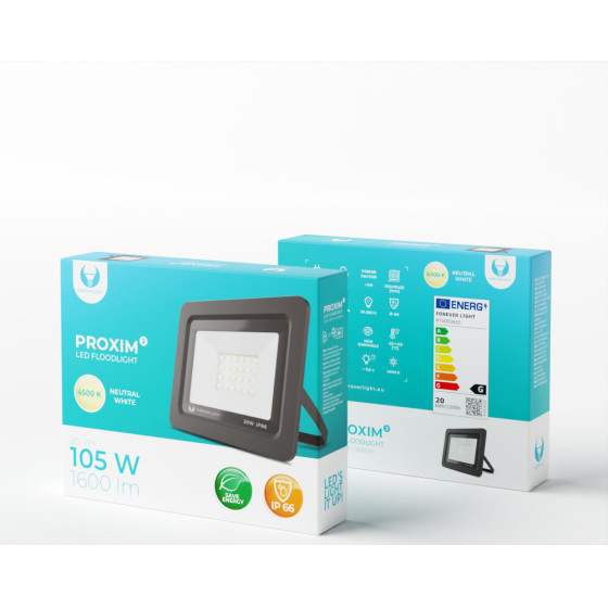 Forever Light Floodlight LED PROXIM II 20W |4500K| IP66