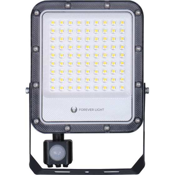 Forever Light Floodlight LED PROXIM+ 50W 6500K 7500lm PIR 230V IP65 150lm/W 5 years warranty