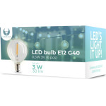 Forever Light LED Bulb E12 FL-1B G40 0.5W 3V 30lm clear 6pcs