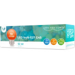Forever Light LED Bulb E27 G45 2W 230v orange 5pcs