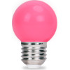 Forever Light LED Bulb E27 G45 2W 230V pink 5pcs