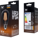 Forever Light LED Bulb Filament E27 ST64 4W 230V 2000K 400lm COG smoked