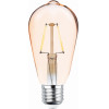Forever Light LED Bulb Filament E27 ST64 4W 230V 2200K 400lm COG gold
