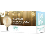 Forever Light LED Bulb FL-2B E12 G40 0.5W 3V 24lm gold 6pcs
