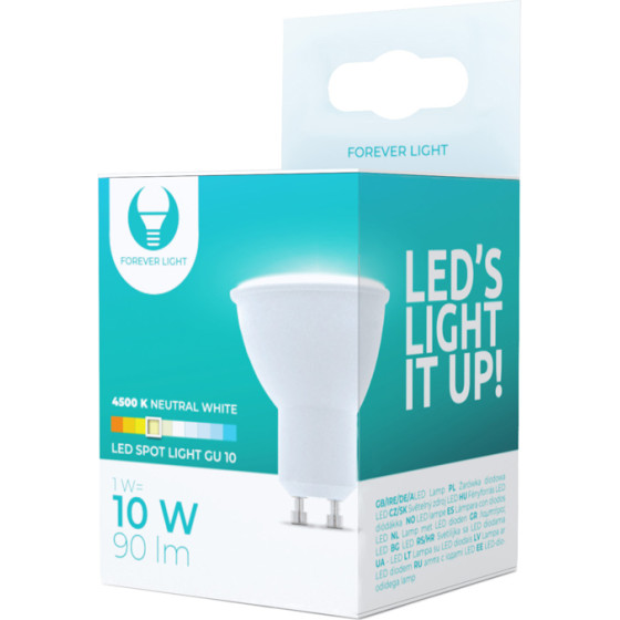 Forever Light LED bulb GU10 1W 230V 4500K 90lm