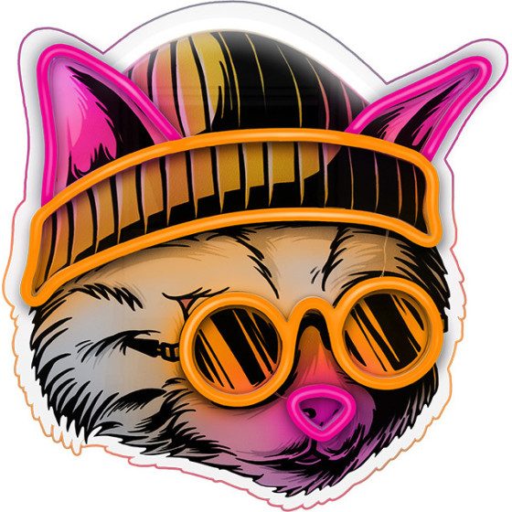 Forever Light Neon ART LED CAT DREAMER multicolor FLA04