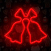 Forever Light Neon LED CHRISTMAS BELLS red FLNE17