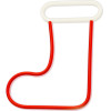 Forever Light Neon LED CHRISTMAS SOCK white red FLNE23