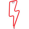 Forever Light Neon LED Light BOLT red Bat + USB FLNE06