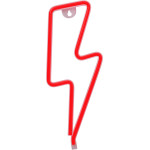 Forever Light Neon LED Light BOLT red Bat + USB FLNE06