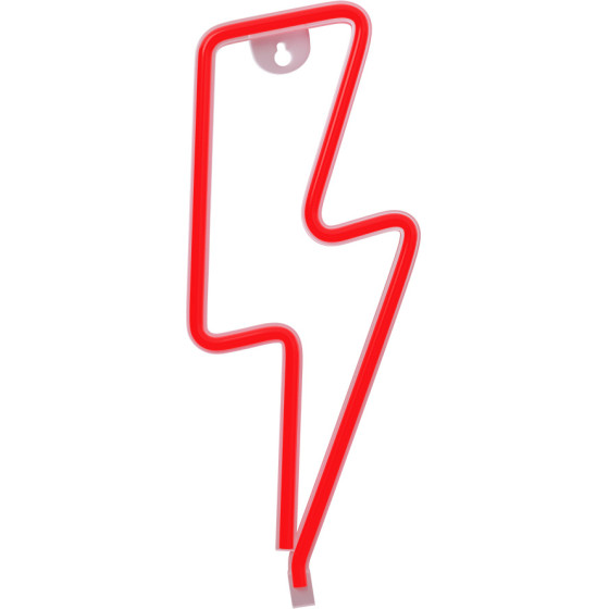 Forever Light Neon LED Light BOLT red Bat + USB FLNE06
