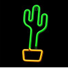 Forever Light Neon LED Light CACTUS orange green Bat + USB FLNE02