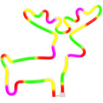 Forever Light Neon LED Light ELK multicolor Bat + USB FLNE12