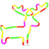 Forever Light Neon LED Light ELK multicolor Bat + USB FLNE12