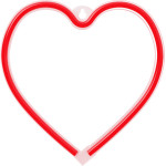 Forever Light Neon LED Light HEART red Bat + USB FLNE07