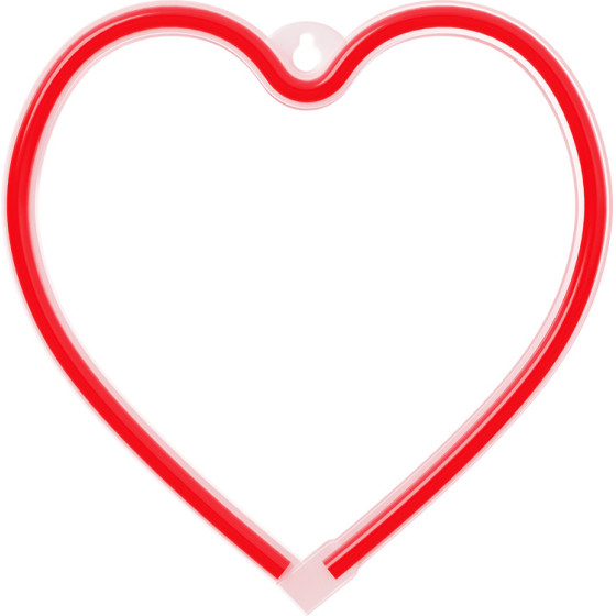 Forever Light Neon LED Light HEART red Bat + USB FLNE07