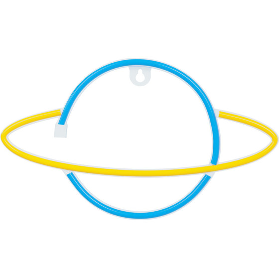 Forever Light Neon LED Light SATURN yellow blue Bat + USB FLNE11