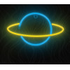 Forever Light Neon LED Light SATURN yellow blue Bat + USB FLNE11