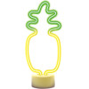 Forever Light Neon LED on stand PINEAPPLE orange green USB-C FSC-12