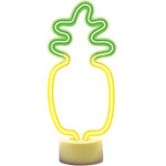 Forever Light Neon LED on stand PINEAPPLE orange green USB-C FSC-12