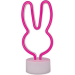 Forever Light Neon LED on stand RABBIT pink USB-C FSC-10