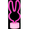 Forever Light Neon LED on stand RABBIT pink USB-C FSC-10