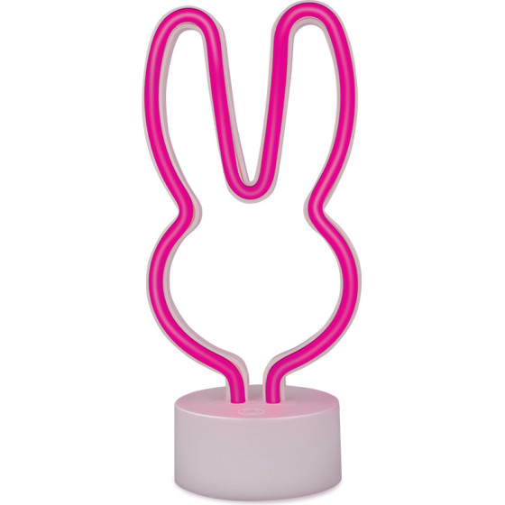 Forever Light Neon LED on stand RABBIT pink USB-C FSC-10
