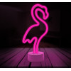 Forever Light Neon LED on stand FLAMINGO pink USB-C FSC-11