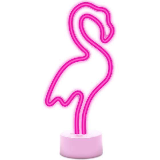 Forever Light Neon LED on stand FLAMINGO pink USB-C FSC-11