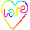 Forever Light Neon LED RGB LOVE IN HEART FLRN02 + RC