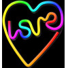 Forever Light Neon LED RGB LOVE IN HEART FLRN02 + RC