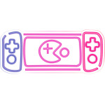 Forever Light Neon PLEXI LED GAME CONSOLE multicolor FPNE27
