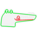 Forever Light Neon PLEXI LED JURASSIC CROC green FLNJ03