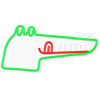 Forever Light Neon PLEXI LED JURASSIC CROC green FLNJ03