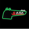 Forever Light Neon PLEXI LED JURASSIC CROC green FLNJ03
