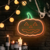 Forever Light Neon PLEXI LED HAPPY PUMPKIN orange green FPNE10