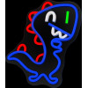 Forever Light Neon PLEXI LED JURASSIC BABY DINO blue FLNJ01