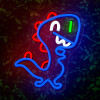 Forever Light Neon PLEXI LED JURASSIC BABY DINO blue FLNJ01