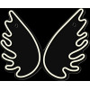 Forever Light Neon PLEXI LED WINGS white FPNE09X