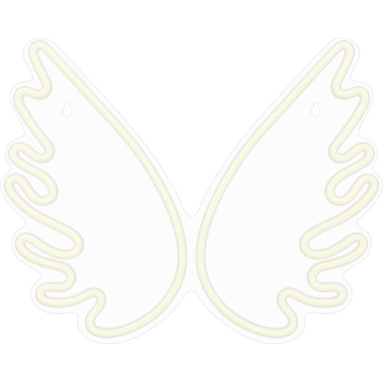 Forever Light Neon PLEXI LED WINGS white FPNE09X