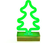 Forever Light Neon Wood Stand LED TREE green FLNW03