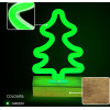 Forever Light Neon Wood Stand LED TREE green FLNW03