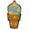 Forever Light RETRO Metal Sign LED Ice Cream